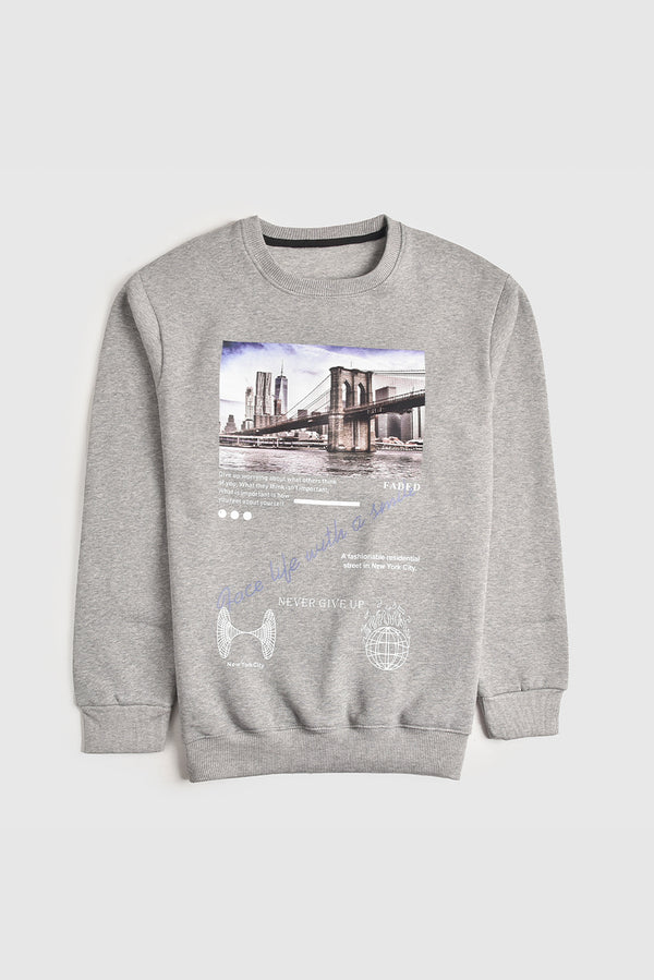 Light Grey Skyline Dreams Sweatshirt