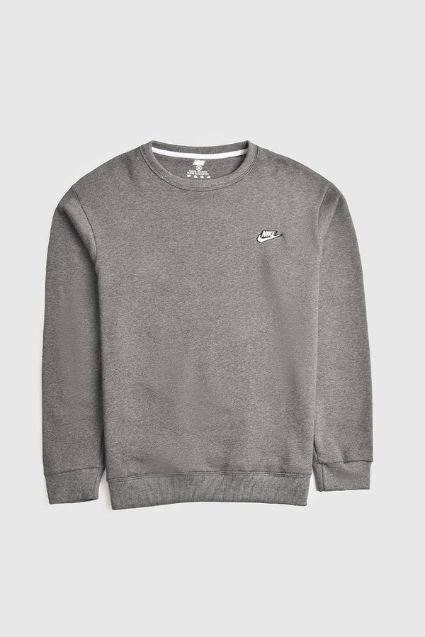 Classic Grey Crewneck Sweatshirt