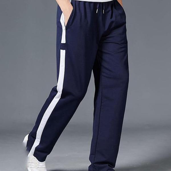 Navy Side Stripes Trousers