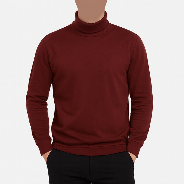 SoftTouch Maroon Turtleneck