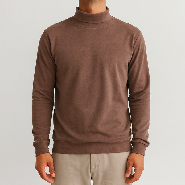 Brown VelvetFlex Turtle neck