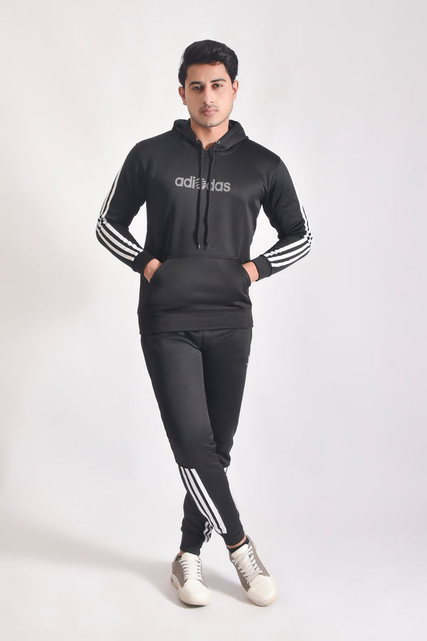 Black Sporty Comfort Tracksuit