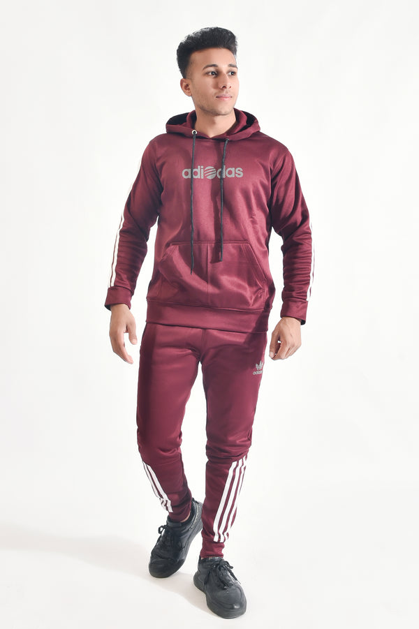 Maroon Chill Move Comfort Tracksuit