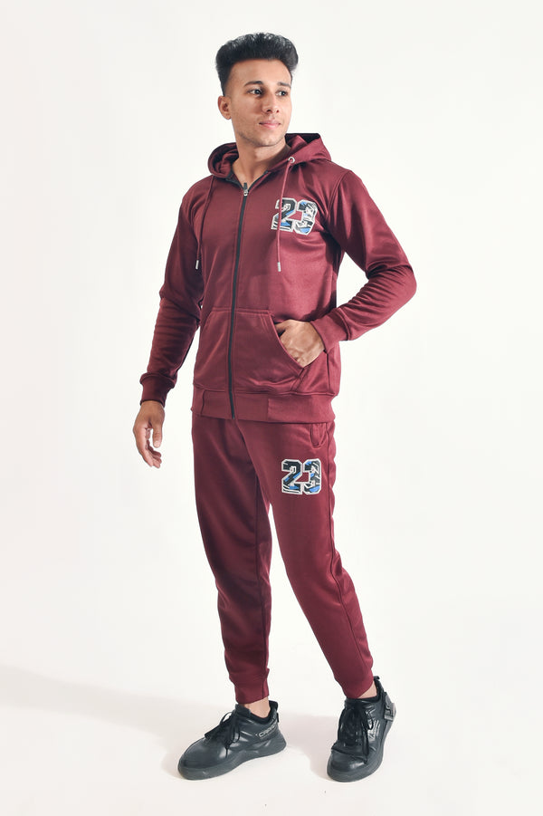 Maroon Luxe Tracksuit