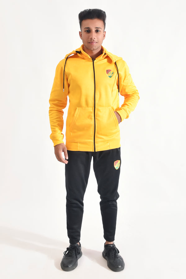 Bold Yellow Black Tracksuit