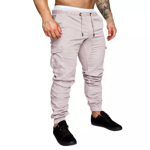 Cargo Trousers for men in Beige Color