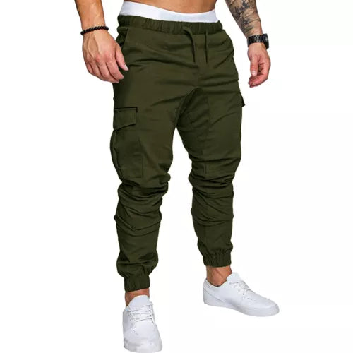 Cargo Trousers for men in olive Green Color - 6 Pocket Trouser