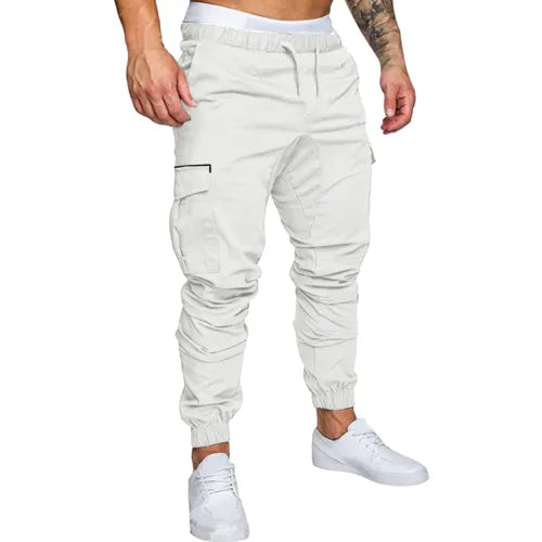 Cargo Trousers for men in White Color - 6 Pocket Trouser